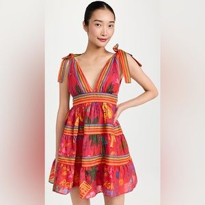 NWT Farm Rio Red Good Vibes Mini Dress